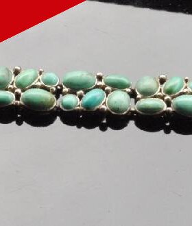 镶嵌绿松石情侣饰品手链特价包邮