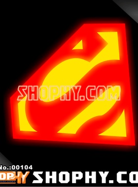 汽车踏板车贴纸3M反光贴00104超人Superman