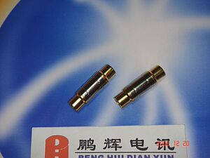 高级镀金金属rca莲花直通一对一母对母音视频直通3C数码影音配件