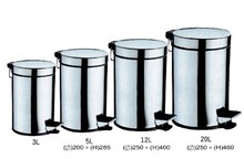 不锈钢垃圾桶 创意时尚 家用厨房卫生间 脚踏式 垃圾桶收纳桶 欧式