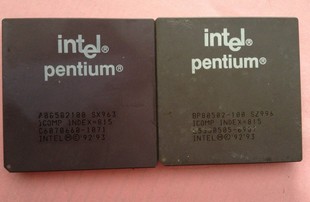 intel 586CPU 炼金CPU 古老CPU 100 收藏CPU pentium