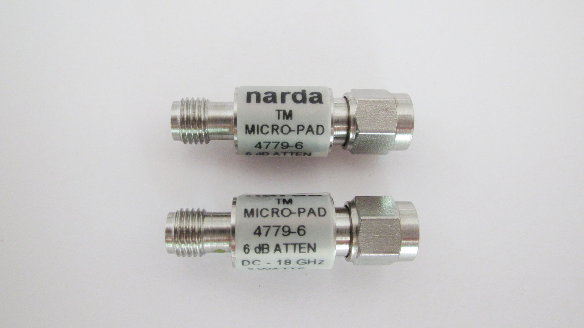 4779-6 narda DC-18GHz 6dB 2W SMA 射频微波同轴高固定衰减器