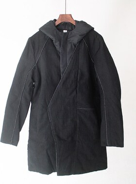 文艺秋冬女装汉服亚麻连帽衫棉衣