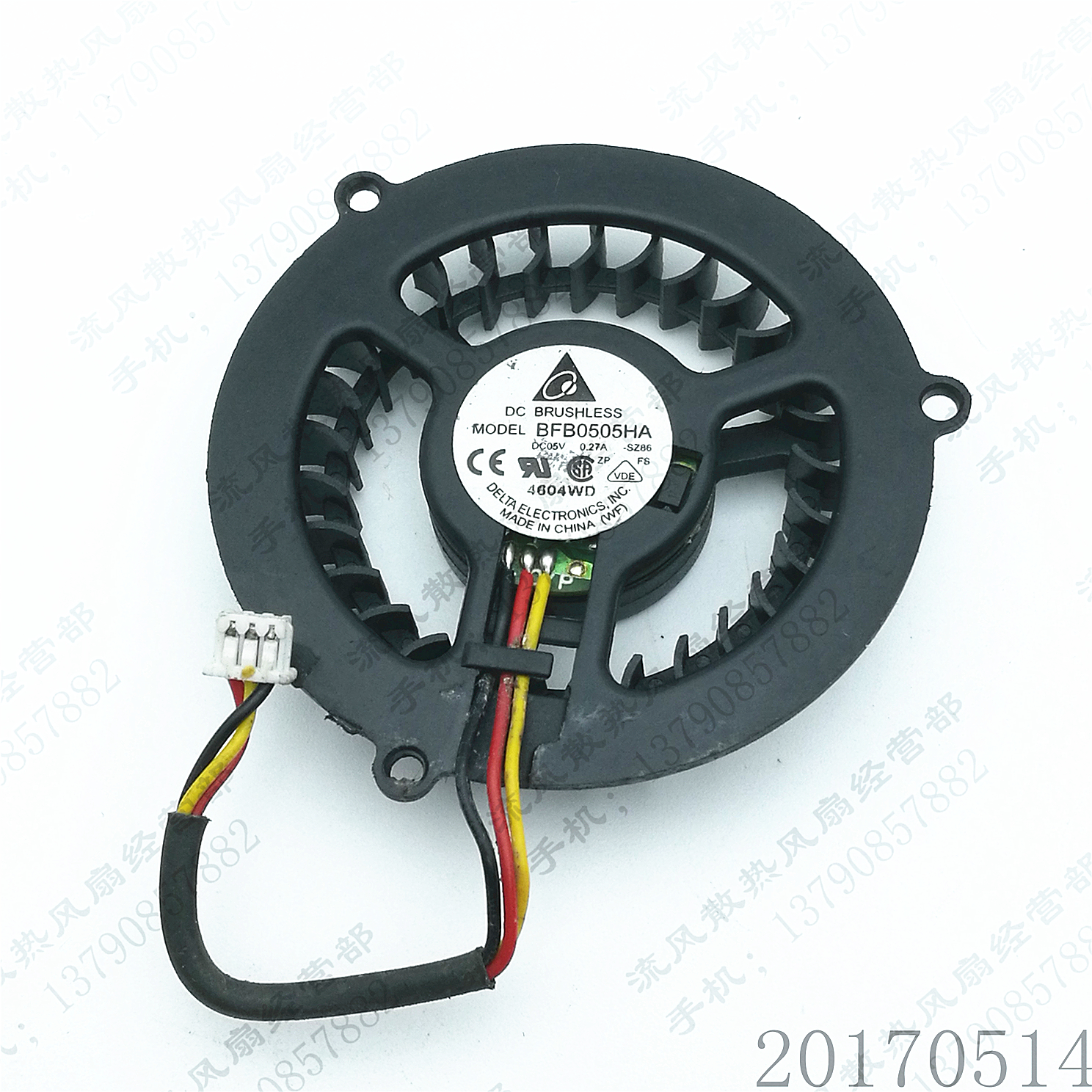 原装台达 BFB0505HA-SZ86 5V 0.27A 捷威m210 三星M250笔记本风扇