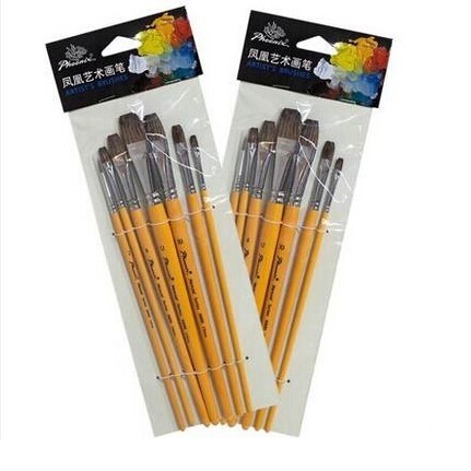 凤凰画材8800S 8600S平峰画笔狼毫水粉笔 水彩笔 油画画笔7支装,文具电教/文化用品/商务用品,水彩笔,淘宝优惠券,粉丝福利购,淘宝优惠卷