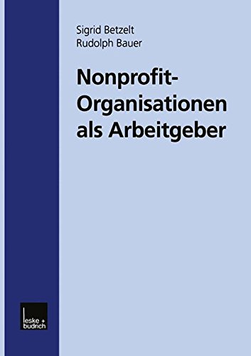 【预售】Nonprofit-Organisationen ALS Arbeitgeber-封面