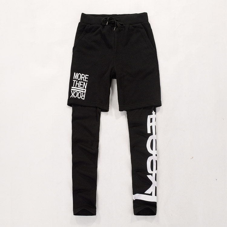 17男装嘻哈长裤潮男紧身打底裤假两件小脚运动套装篮球短裤 7K661在类目 男装, 休闲裤中 - 来自Buy2taobao.com提供专业的淘宝代购服务