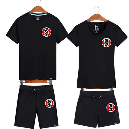 跑男夏装班服情侣套装奔跑兄弟陈赫同款天才T