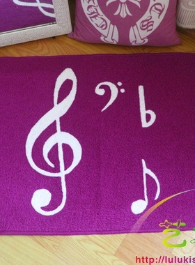 幼儿园亲子地垫音符坐垫儿童家庭玩具爬行地毯tufting植绒可定制