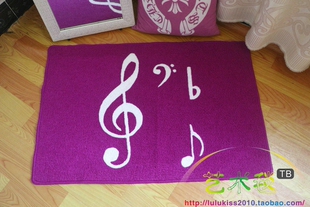 幼儿园亲子地垫音符坐垫儿童家庭玩具爬行地毯tufting植绒可定制