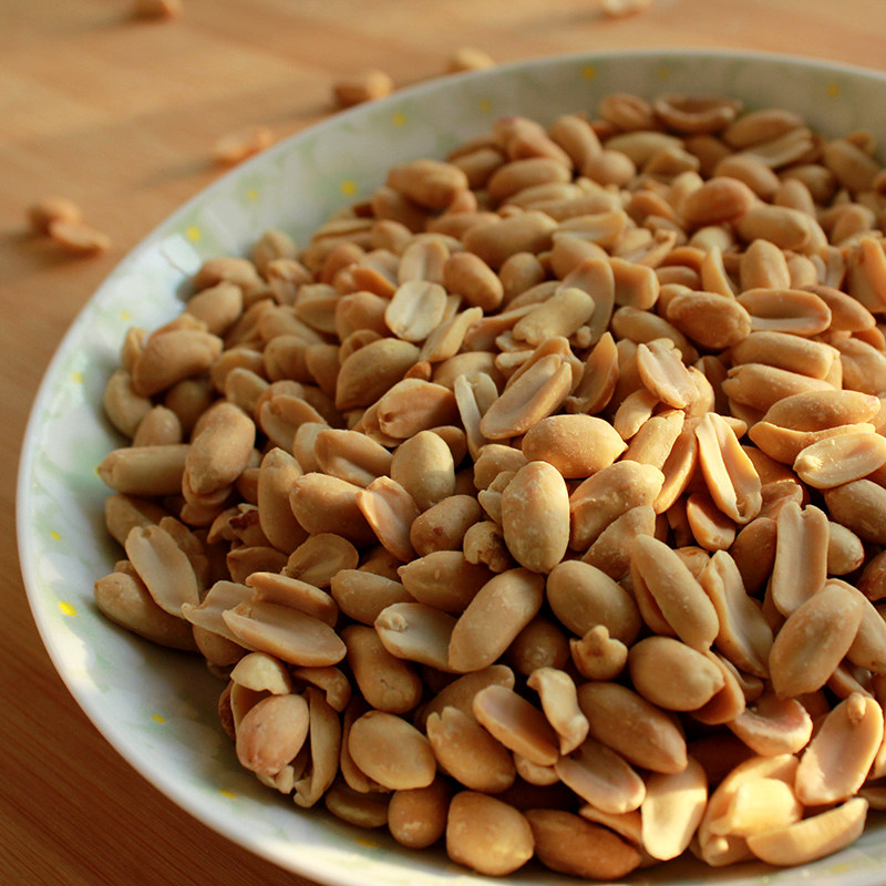 烘焙原味烤熟花生仁500g炒花生米花生脆熟去皮花生仁忆初生活馆