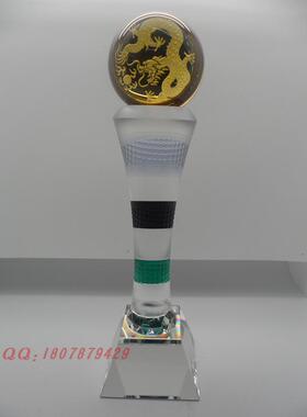 DH-09 腾龙 精品水晶奖杯/颁奖奖品 水晶奖座 奖牌 免费刻字