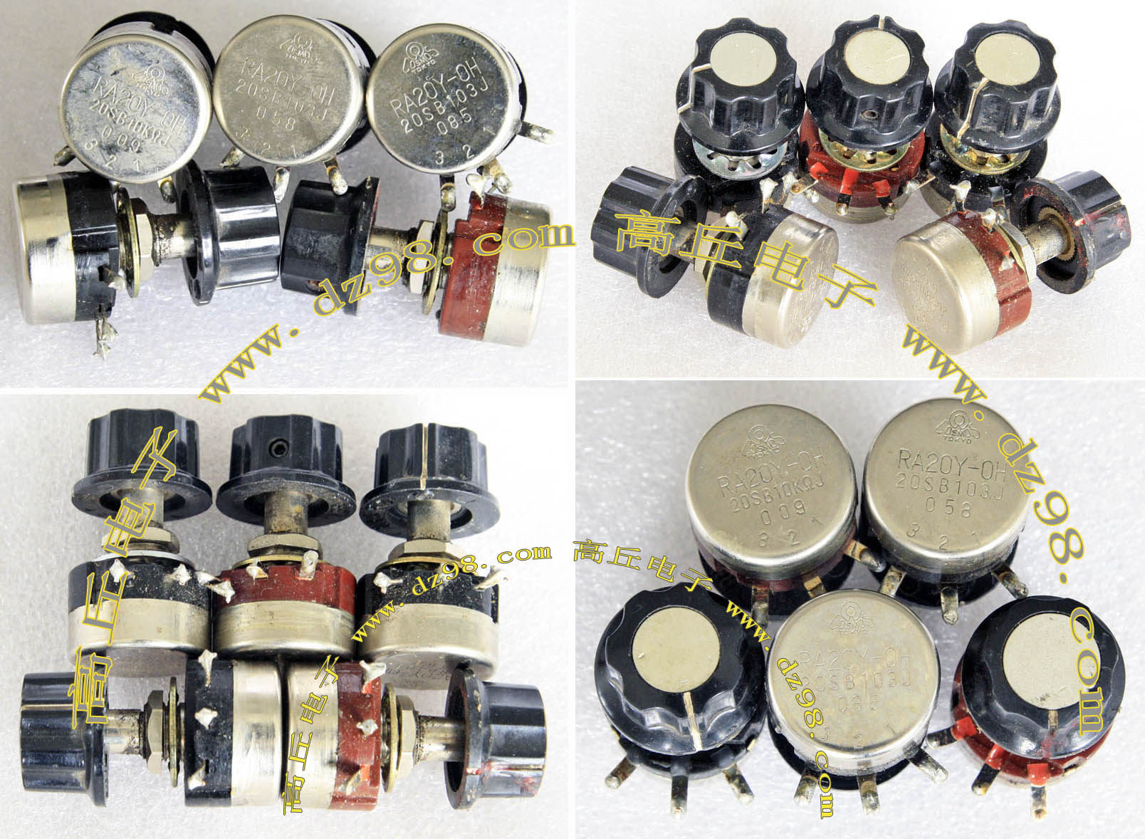日本 TOCOS RA20Y-OH 20SB103J 20SB10K欧姆 线绕电位器 进口拆机