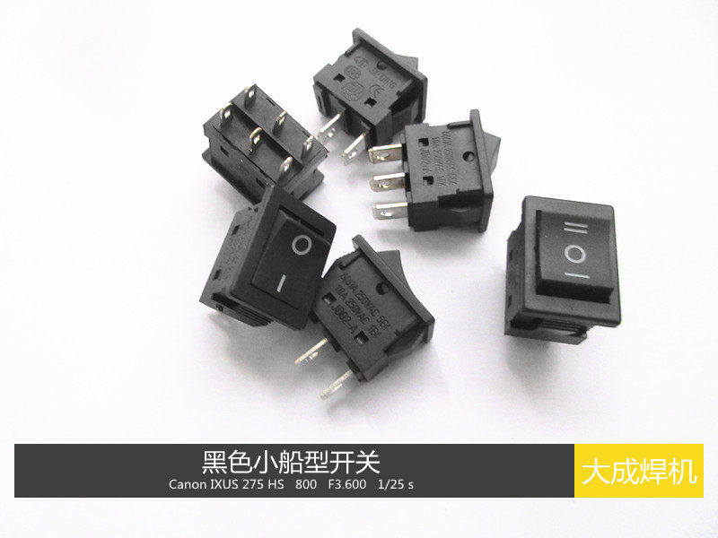 焊机维修常用 小开关 黑色 转换开关 三角 六角 两档 三档