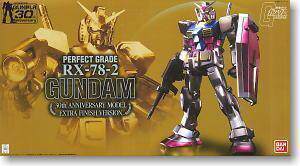 万代拼装模型 PG 1/60 RX-78-2 Gundam电镀元祖高达 30周年限定版