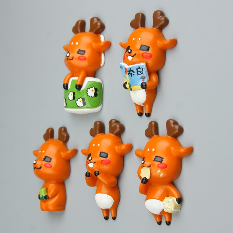 小鹿冰箱贴立体创意磁贴吸铁石