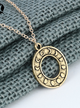 圆形魔法项链吊坠