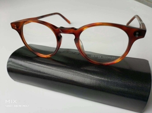 奥利弗ov5183复古板材圆框小脸眼镜架配近视太阳镜