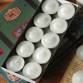 火漆印章专用蜡烛 五年八班 无烟保温白色铝壳工艺香薰蜡烛 新062