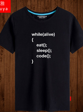 英剧it狂人IT Crowd短袖t恤程序猿员精英半截袖男士纯棉体恤衣服