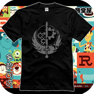 T恤短袖衣服Fallout4辐射民兵钢铁兄弟会异尘余生废土一分钟人