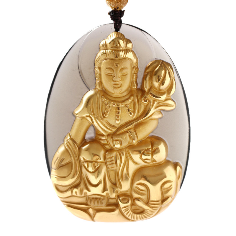 天然冰种镀金属龙蛇守护神吊坠