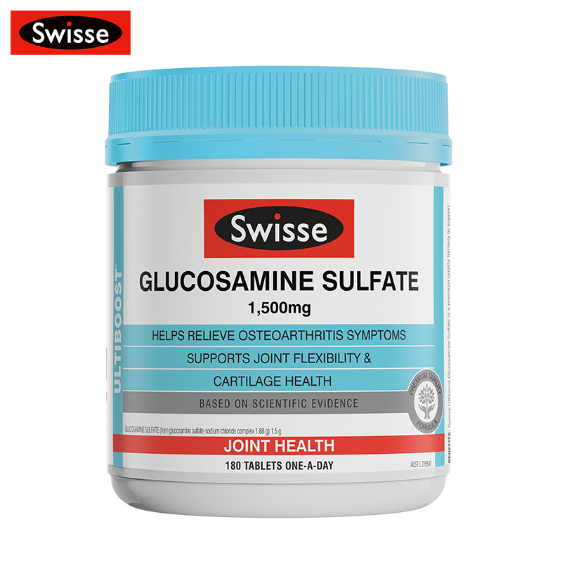 【直供】澳洲swisse维骨力180粒硫酸氨基葡萄糖 软骨关节灵片