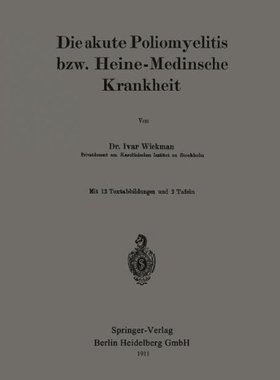 【预订】Die Akute Poliomyelitis Bzw. Heine-M...