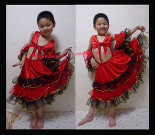 鸿舞衣 专为儿童西班牙斗牛舞蹈服装