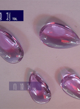 紫色水滴水晶新品38mm50mm光面灯饰配件diy 门帘珠帘隔断吊坠散珠