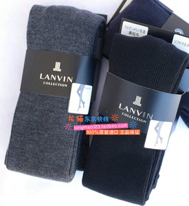 【包邮】日本专柜正品进口LANVIN秋冬款连裤袜竖纹显瘦羊毛保暖