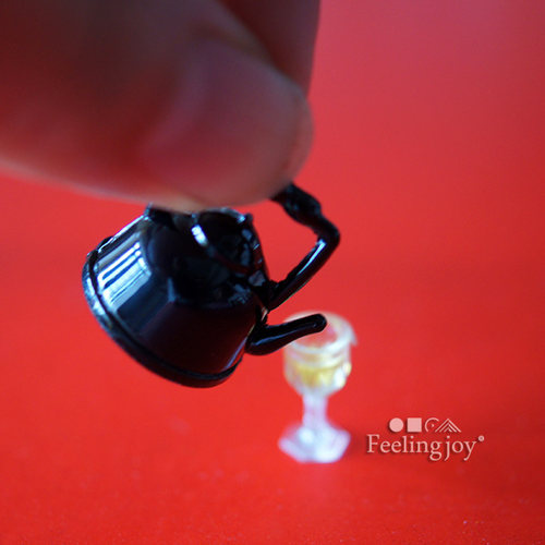 迷你娃娃屋微缩仿真金属水壶