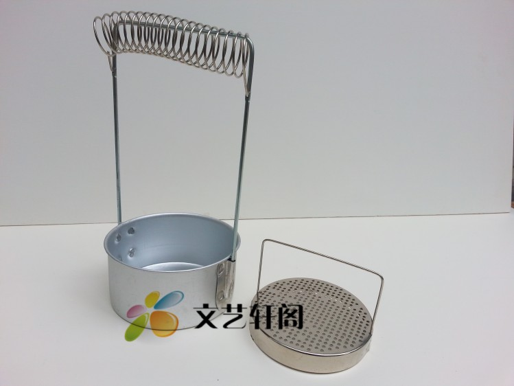 包邮不锈钢带笔架洗笔器/洗笔筒/画笔洗笔罐/油画工具 笔洗