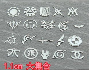 耳机标志 1.1cm logo 金属贴 游戏标志 不适合贴手机