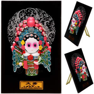 板式卡通泥人 戏剧人物京剧脸谱精品 特色工艺礼品家居摆件大乔