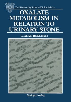 【预售】Oxalate Metabolism in Relation to Urinary Stone