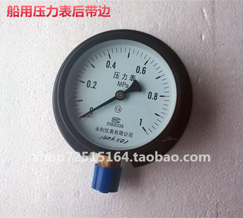 船用压力表Y100T规格全0-1MPa