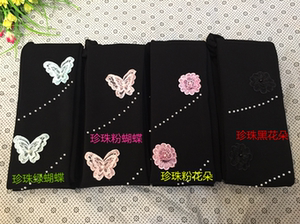 手工蕾丝串珠烫钻珍珠立体花朵打底裤加厚加绒微压力显瘦连裤袜潮