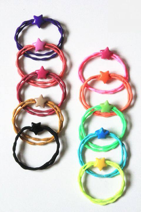 kknekki进口五角星黄色儿童发饰