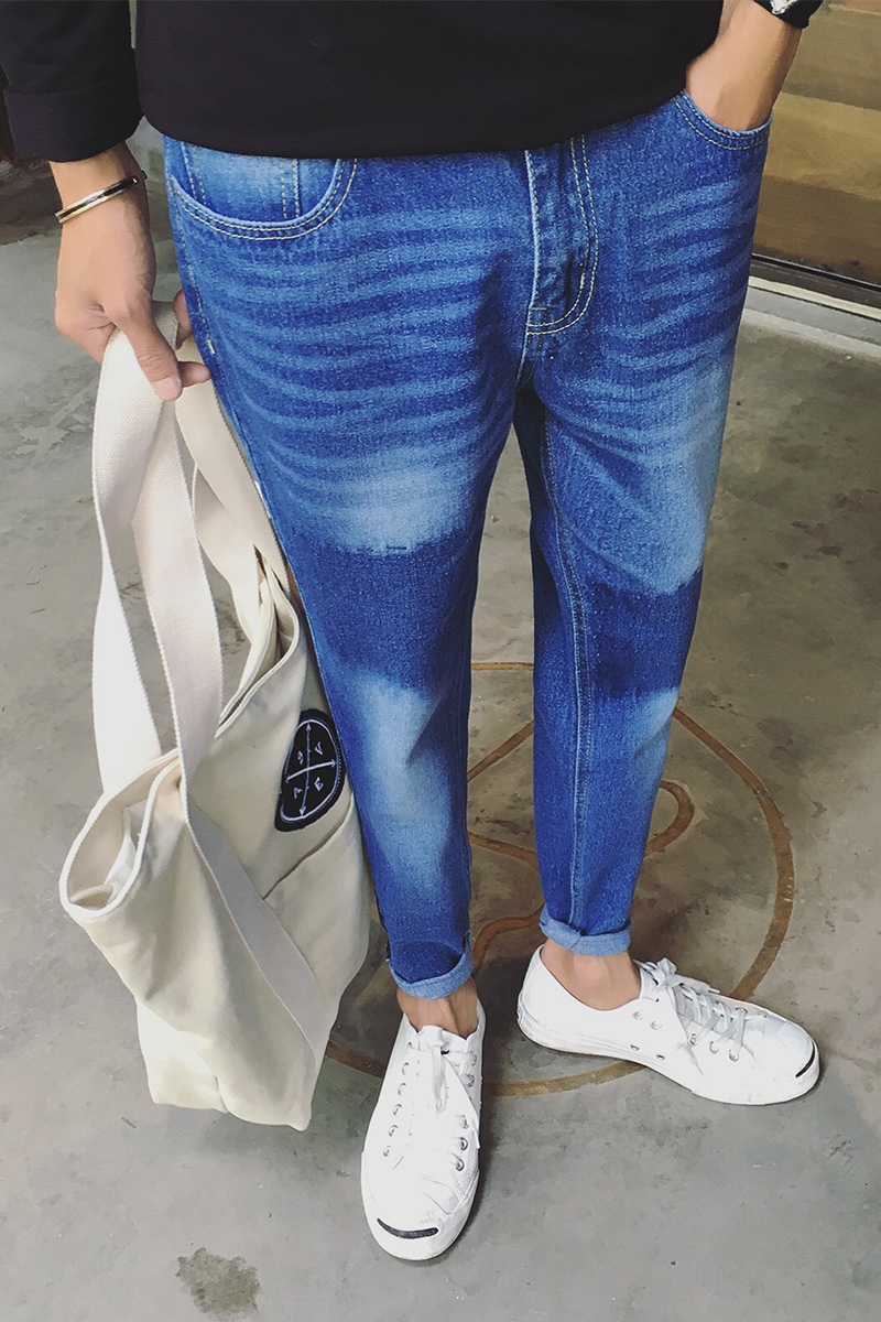 Jeans pour adolescent pieds Slim BWXD pour automne - Ref 1484924 Image 6