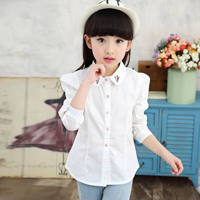 Chemise fille à manche longue - Ref 2085271 Image 1