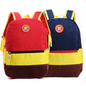 可爱韩版撞色儿童书包幼儿园中大班4-7学前男女双肩背包定制印字