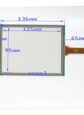 6.1寸工控触摸屏 TP-061F-05 UN 136*105 四线电阻屏