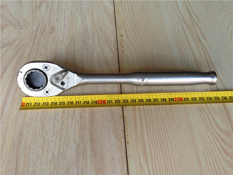 二手日本进口棘轮快速扳手修理工具可调节正反转方头1/2  12.7MM