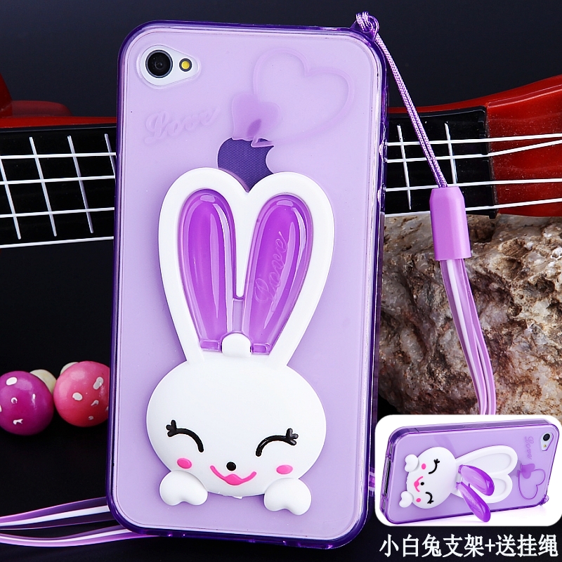 ¼òÔ¼iphone4/4sÊÖ»ú¿Ç4S±£»¤Ìׯ»¹ûËÄ´ú¹è½ºÍÃÖ§¼Ü¹ÒÉþÈí¿ÇÅ®·Àˤ
