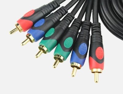 一线 高清晰DVD色差视频线 分量线 DVD接电视线 机顶盒线10米