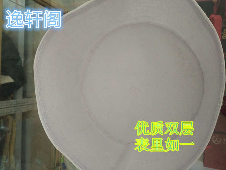 纯白色双层加厚礼拜帽男餐饮后厨丧葬帽子少数民族帽子白帽丧葬普