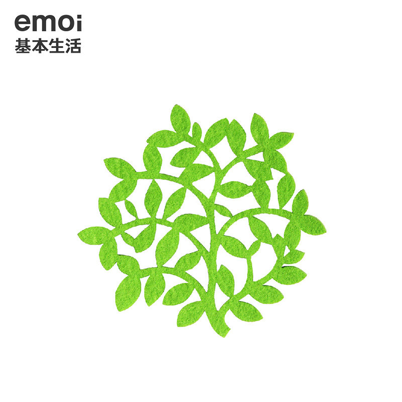 emoi基本生活毛毡杯垫镂空碗垫防烫耐磨茶杯垫隔热餐桌垫防滑锅垫