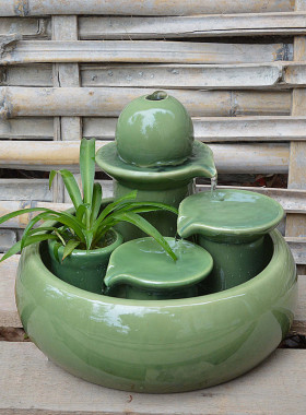 陶瓷喷泉流水工艺礼品摆饰摆设新房客厅家居水景加湿器装饰礼品创