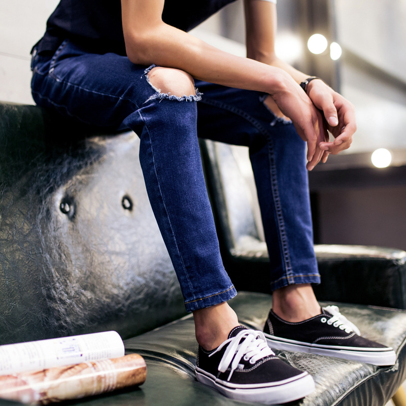 Jeans pour adolescent en coton pour été - Ref 1464913 Image 1